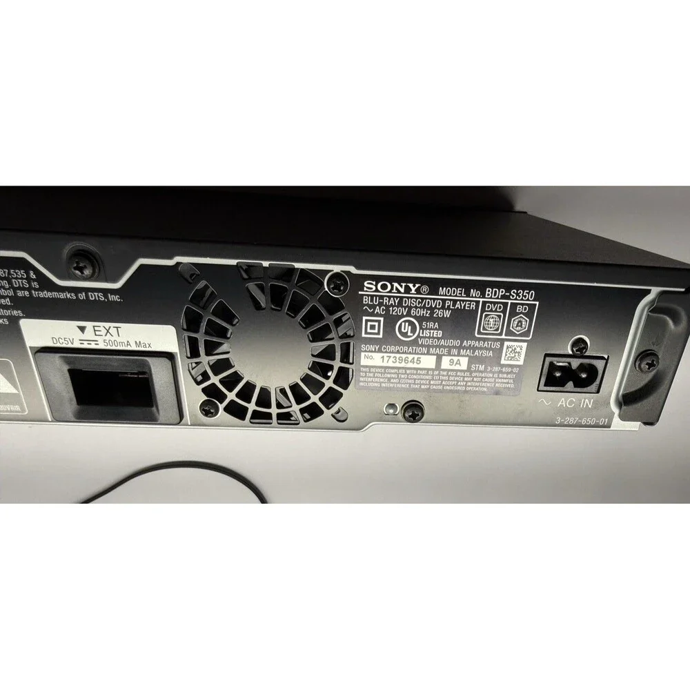 Sony BDP-S350 Blu Ray Player HDMI Remote Bundle Tested DVD CD Player